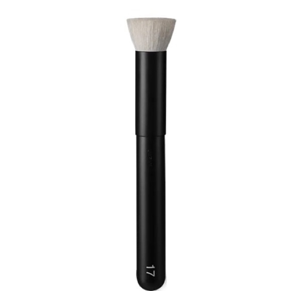 Rephr Soft Goat Fude Small Flat Top Round Blush Contour Foundation Brush #17